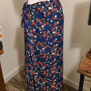 Floral Wrap Skirt